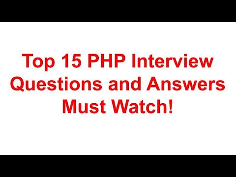 Top 15 PHP Interview Questions and Answers,,,,, Must Watch!!!!!🥳🥳 Part 2 coming soon....…