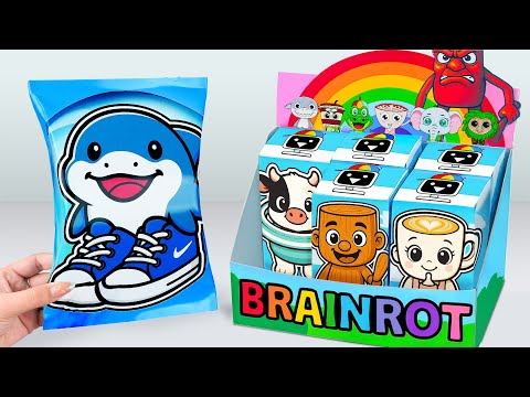 Paper DIY💖Unboxing Ultimate TRALALERO TRALALA Blind CANDY Bag, Brainrot Surprise Box|Tana Cubes DIY