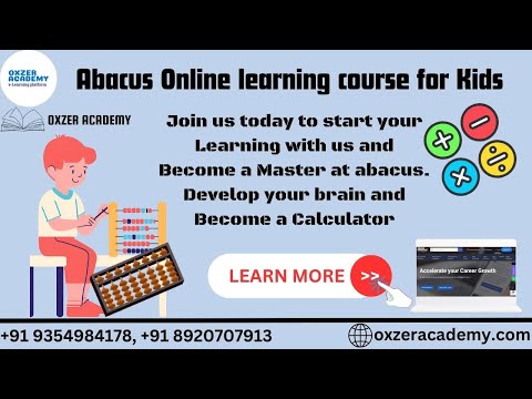 Fun with Numbers: Abacus Learning Made Easy for Kids!! | Enjoy Learning with Oxzer Academy 😊