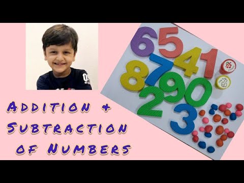 Easy ways to learn Addition & Subtraction for kids | Fun learning | 3 - 5 yrs activity |PRAVIT JAIN