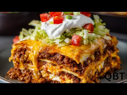 Ground Beef Taco Lasagna Recipe | Quick 30-Minute Meals