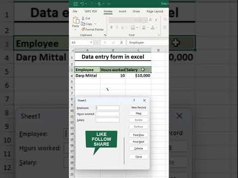 Excel data entry short tricks. #shorts #viral #fyp #exploremore #foryoypage #viralreels