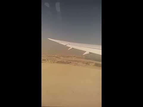 Flying over Qatar