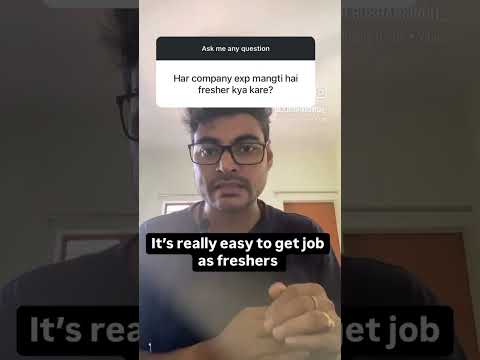 Every company need exp ,what fresher can do ?#fresherjobs #motivation #btech #jobsearch