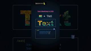 Text Masking in Css | Css text Masking #textmasking #coding #css #textformatting #code
