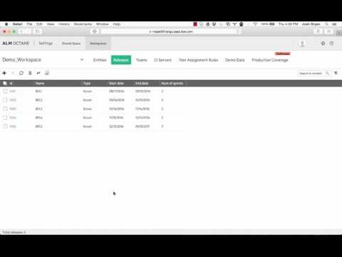 HP ALM Octane Settings