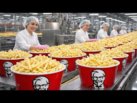 How French Fries Are Made in a Massive American Factory | Inside Food Processing Plant #FrenchFries