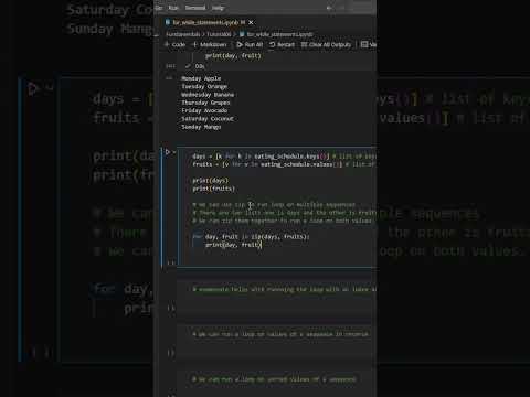 #Looping #Techniques in #python #pythonprogramming #pythonforbeginners #pythontutorial
