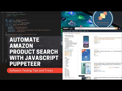 Automate Amazon product search using puppeteer, Javascript - Live Code