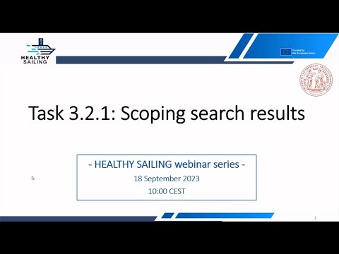 HEALTHY SAILING WEBINAR #4