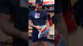 The meaning behind Quickie’s Centennial mask: #jonathanquick #nyrangers #nhl #goaliemask #goalie