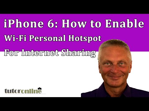 iPhone6 How To Enable Wi-ifi / Personal Hotspot For Internet Sharing