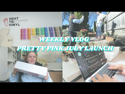 WEEKLY VLOG- July Launch, Vinyl Shopping, jumper photoshoot, website editing & small business BTS!