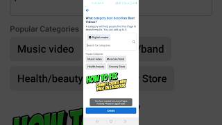 How to Fix "you have created too many pages recently. please try again later" #shorts