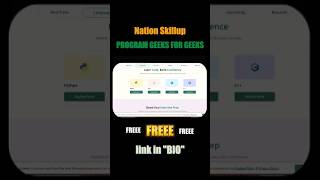 🧠 FREE Certification from GeeksforGeeks | SkillUp Nation Program Explaine#GeeksforGeeks