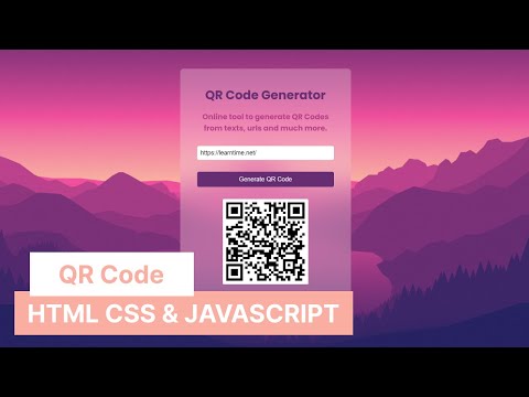 Créer un générateur de code QR en utilisant HTML, CSS et JavaScript