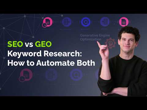 SEO vs GEO Keyword Research: How to Automate Both with Make and DataForSEO MCP