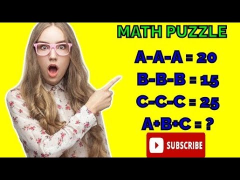 Math Puzzle | how to solve maths puzzle | #trending maths puzzle #mathspuzzle #‎@tutorlee24 