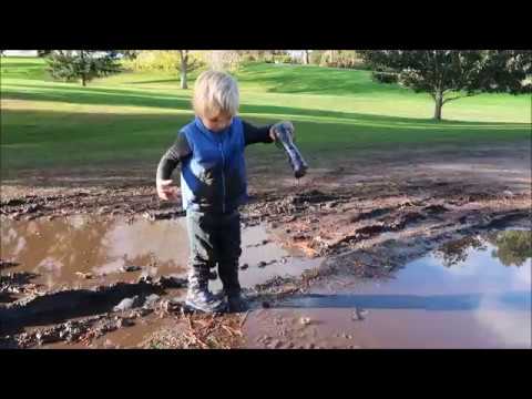 Preview of Jumping and falling in Muddy Puddles, so MUDDY!