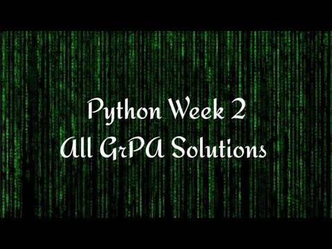 PYTHON Week 2 All GrPa's Solutions | IITM BS Data Science