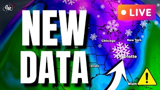 🔴LIVE -  Multiple BIG SNOW Chances