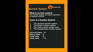 Number System in Python Telugu  | Computer Basics for beginners in Telugu