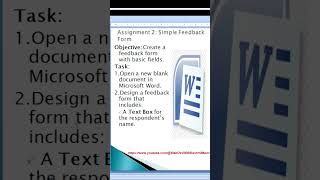 “MS Word Forms Assignments Made Easy!” #viral