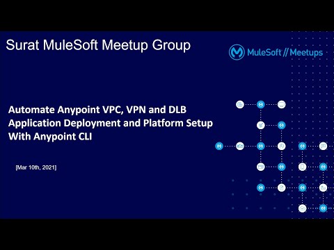 MuleSoft Surat Meetup#12 - Automate Anypoint VPC, VPN and DLB Application Deployment - Anypoint CLI