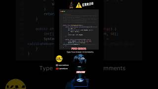 Find The Error in this code. #errorfinding #codechallenge #shorts #codingchallenge