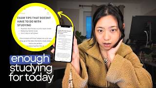 I stopped forcing myself to study and my focus came back