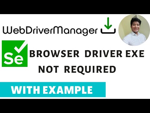 WebDriver Manager selenium | How to install webdriver manager | No need to provide driver exe