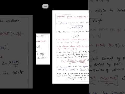 #short -6 # Coordinate Geometry important points #class10 maths #learnmaths