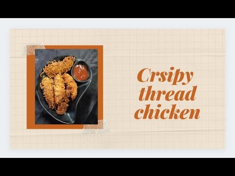 how to make crispy thread chicken  || thread crispy chicken recipe  in hindi ||  #threadcrispy