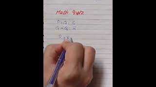 Math quiz #quickmath