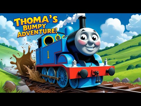 Thomas the Engine’s Bumpy Adventure | Funny Train Story for Kids | Animated Cartoon