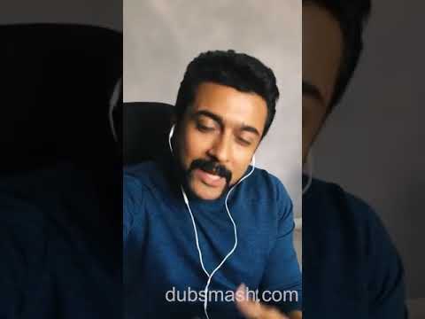 First dubsmash actor Surya in Tamil // rajini voice try to Surya //