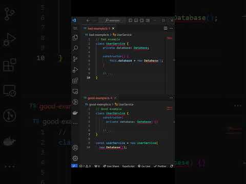 Clean Code - Dependency Injection  #typescript  #cleancode #programming