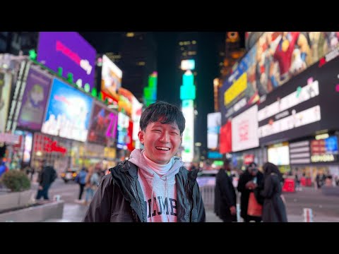 I flew to New York City