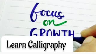 Calligraphy and hand lettering for beginners| Calligraphy of a quote #youtubevideos #viral #writings