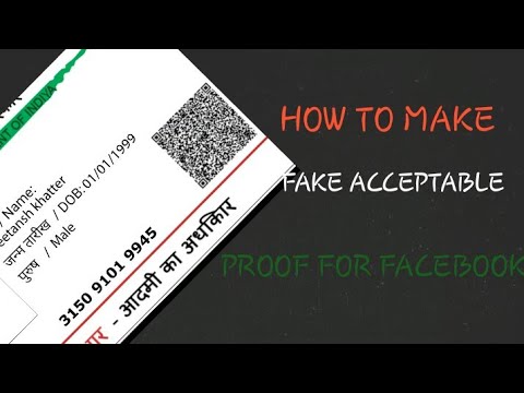 HOW TO MAKE ACCEPTABLE PROOF FOR FACEBOOK
