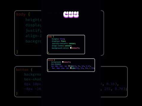 Neumorphism Style Button Effect  | HTML CSS JS #html #css #javascript #webdevelopment #shorts