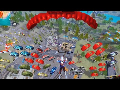 Playing free fire for rank push