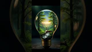 "Nature Trapped in a Bulb 🌿 | Stunning CGI Animation" #motivation #howtodesignattractivepostincanva