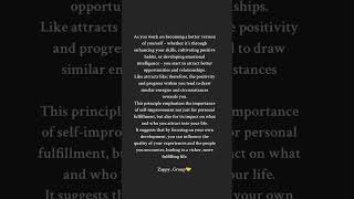 SELF IMPROVEMENTS; A key to Personal Fulfillment #bigmotion #focusedmindset