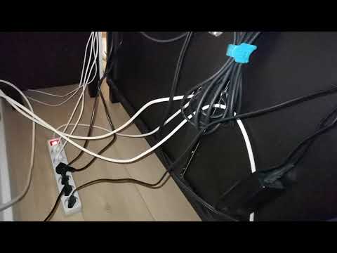 How to niecely arrange your cables in your home DJ studio