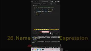 JavaScript Named Function Expression Explained in 60 Seconds!  | JS Interview Question