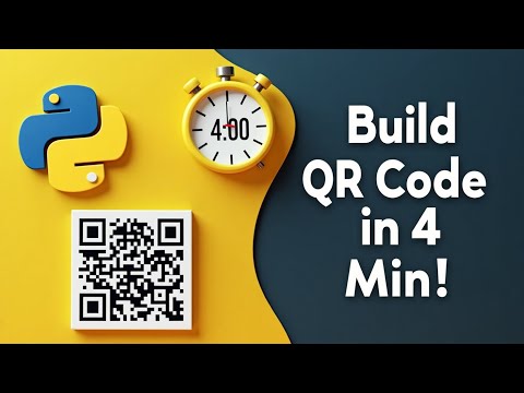 Python in 4 Minutes: QR Code Generator You’ll Actually Use 🔥