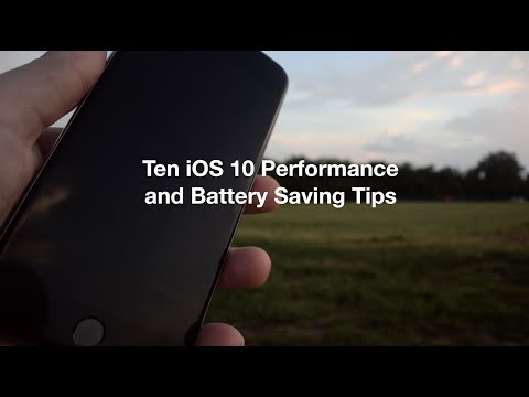 Ten iOS 10 Performance and Battery Saving Tips
