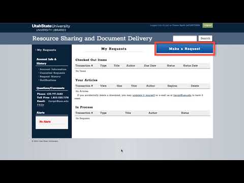 Requesting Articles Through Interlibrary Loan