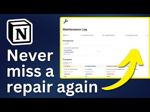 PROPERTY MANAGEMENT: How to manage rental repairs (NOTION free template)